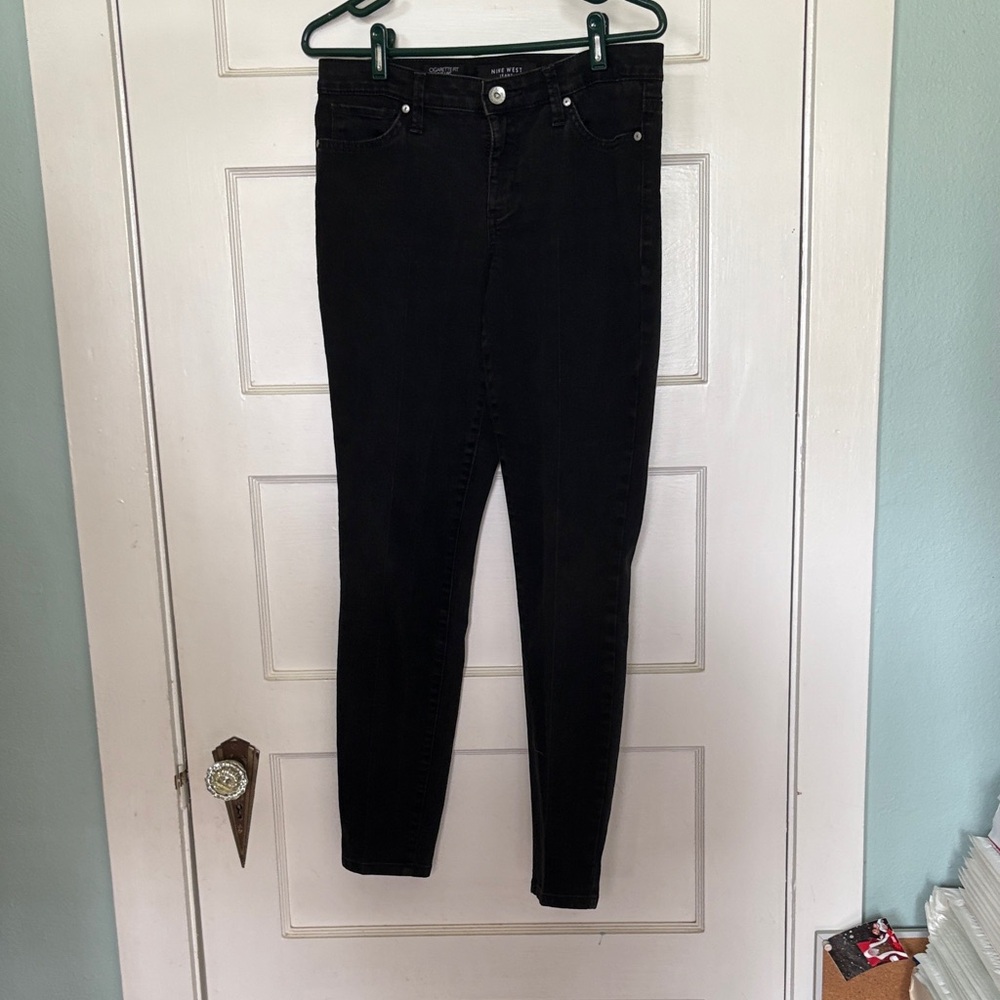Nine West Black Women’s Cigarette Fit Skinny Jeans Size 8R/29